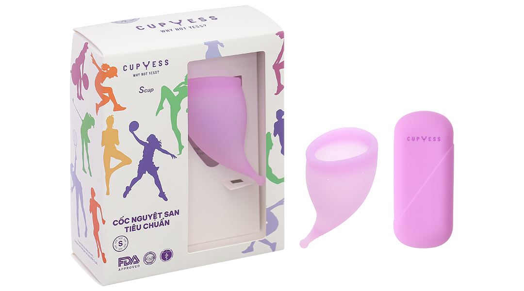 Cốc nguyệt san Cup Yess S Cup tiêu chuẩn