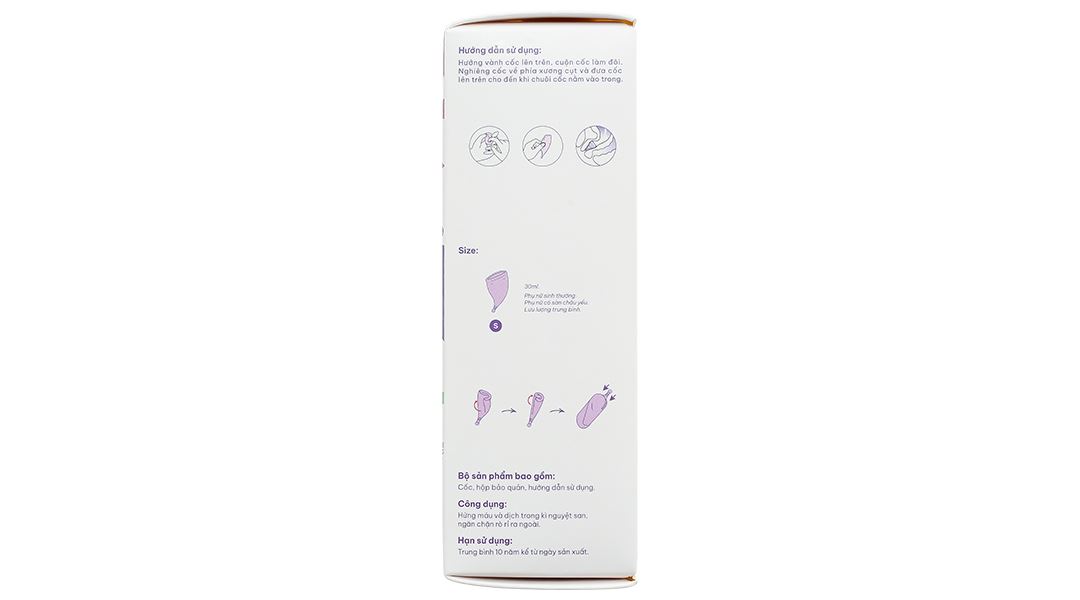 Cốc nguyệt san Cup Yess S Cup tiêu chuẩn