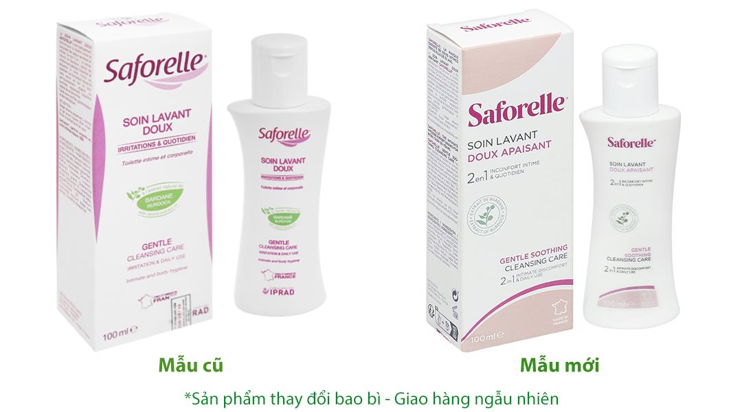 Dung dịch vệ sinh phụ nữ Saforelle Soin Lavant Doux Apaisant cho da nhạy cảm