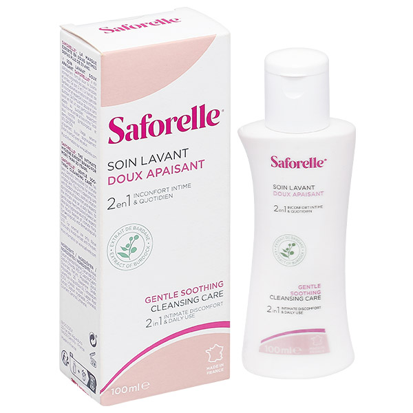Dung dịch vệ sinh phụ nữ Saforelle Soin Lavant Doux Apaisant cho da nhạy cảm chai 100ml
