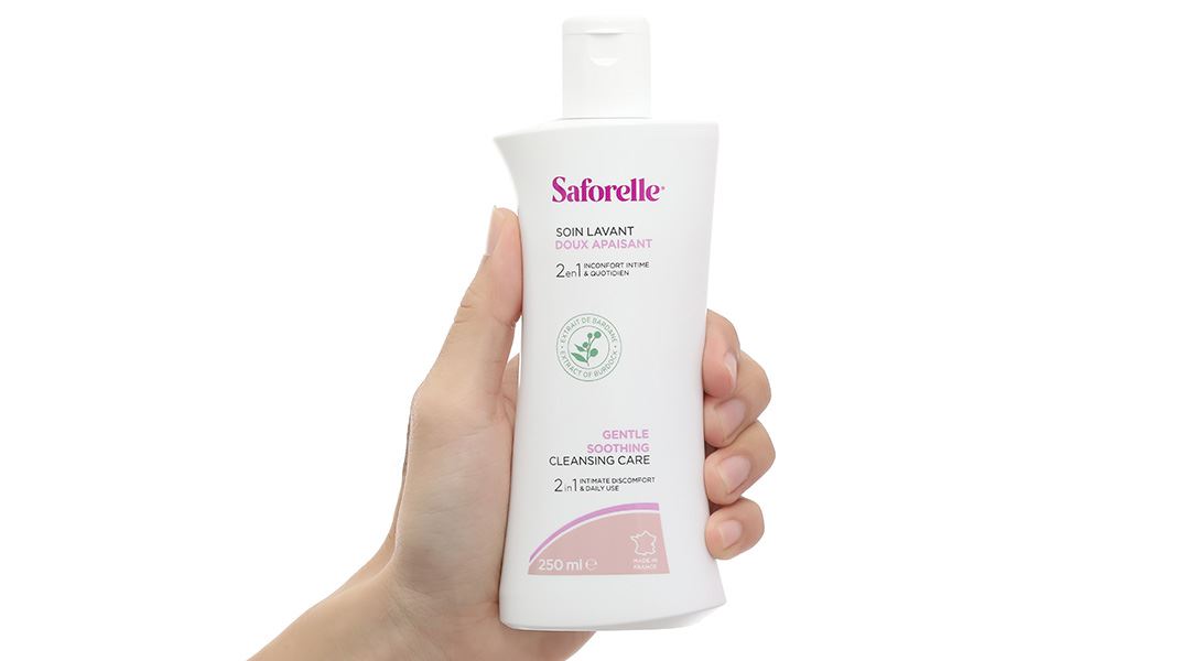 Dung dịch vệ sinh phụ nữ Saforelle Soin Lavant Doux Apaisant cho da bị kích ứng
