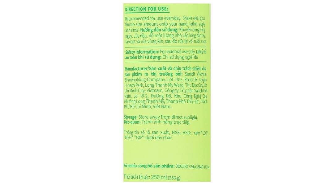 Dung dịch vệ sinh phụ nữ Lactacyd Odor Fresh tươi mát chai 150ml - 24