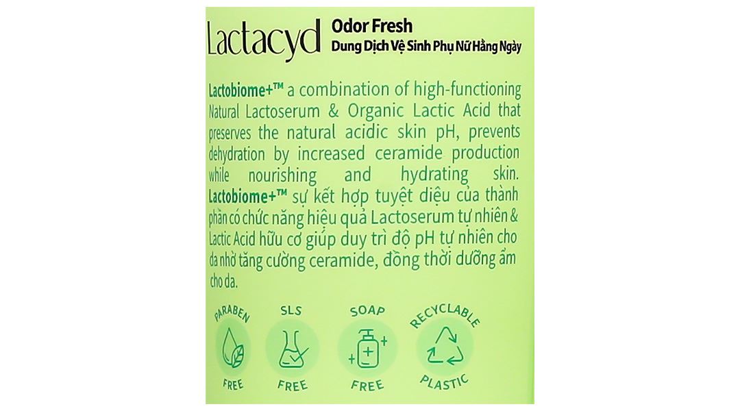 Dung dịch vệ sinh phụ nữ Lactacyd Odor Fresh tươi mát chai 150ml - 26