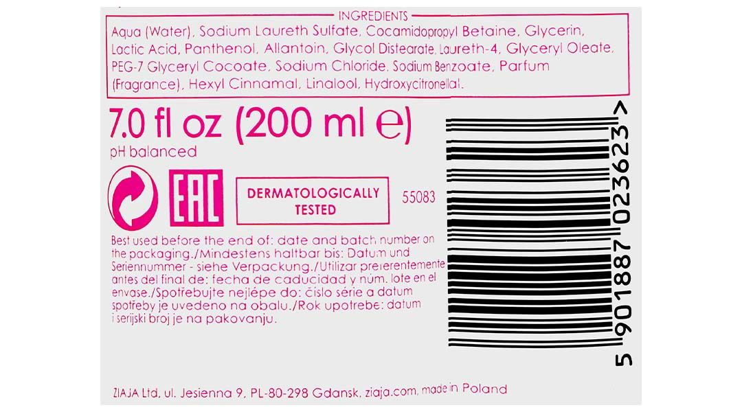 Kem vệ sinh Ziaja Intimate bổ sung Lactobionic acid