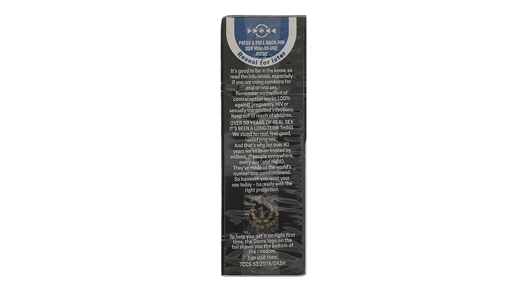 Bao cao su Durex Kingtex ôm sát, vừa vặn 49mm hộp 12 cái - 11
