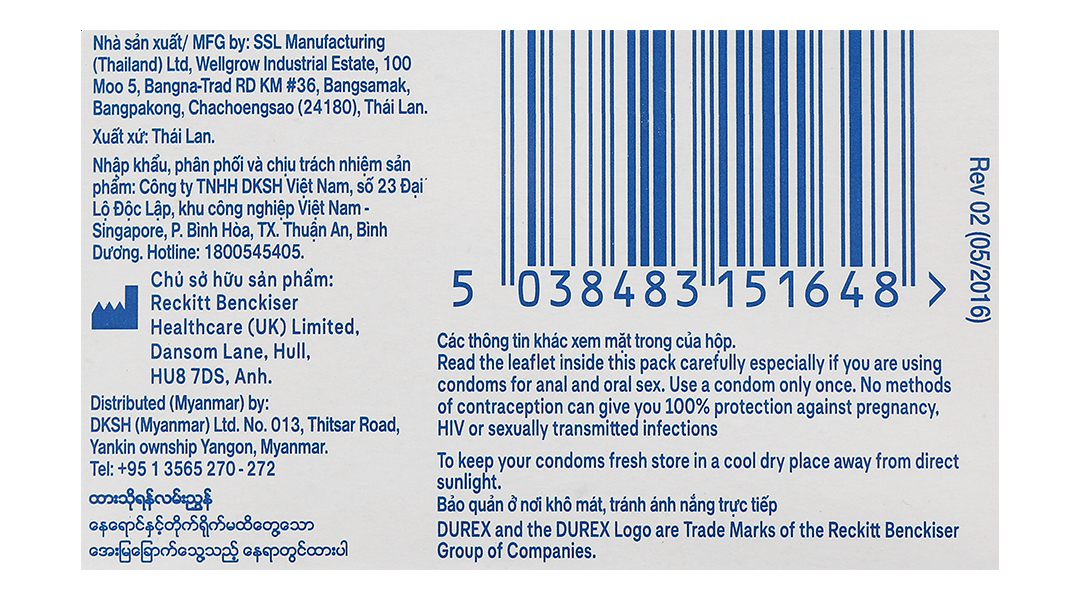 Bao cao su Durex Kingtex ôm sát, vừa vặn 49mm hộp 12 cái - 13