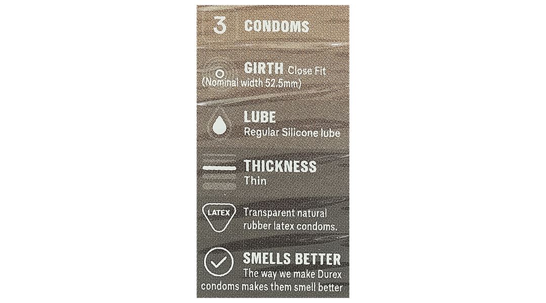 Bao cao su Durex Fetherlite siêu mỏng 52.5mm