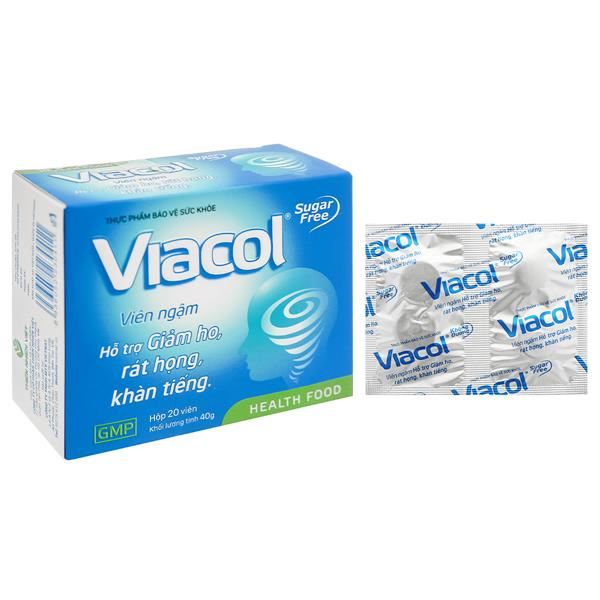 Viacol hộp 5 vỉ x 4 viên