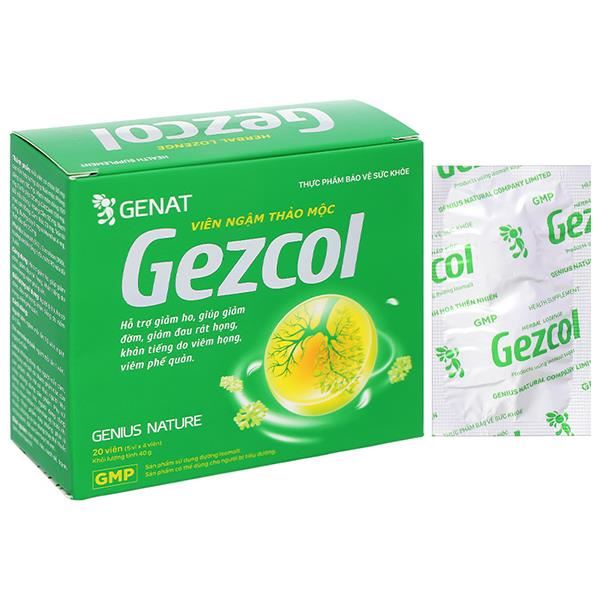 Kẹo Thảo Mộc Gezcol Hộp 20 Viên