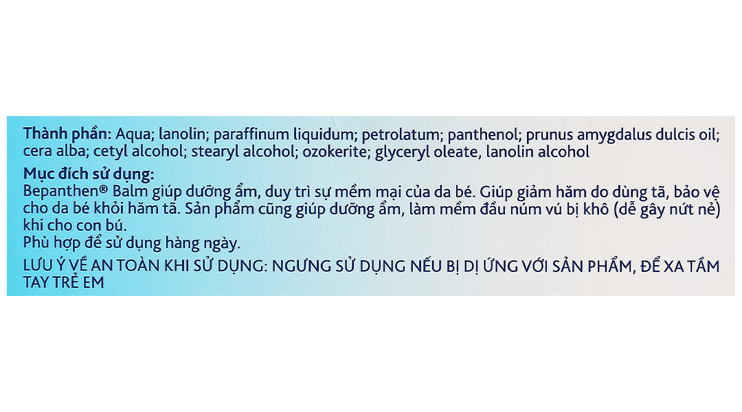 Kem Bepanthen Balm ngừa hăm tã, kích ứng da cho bé tuýp 30g - 10