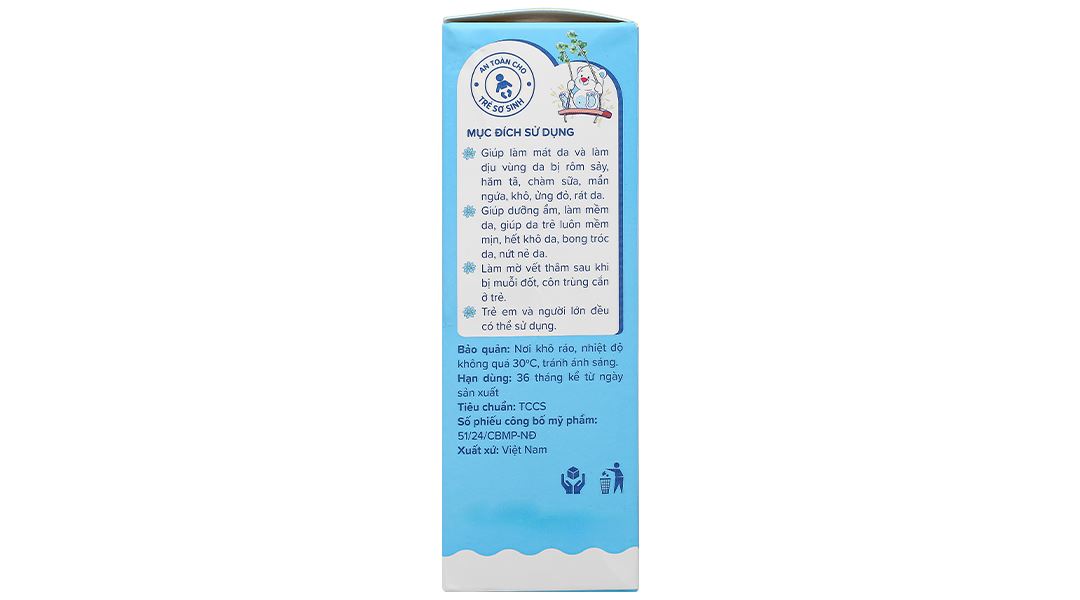 Kem bôi hăm ngứa thảo dược Ích nhi làm mát da, làm diu da bị hăm ngứa cho trẻ em tuýp 30g - 10