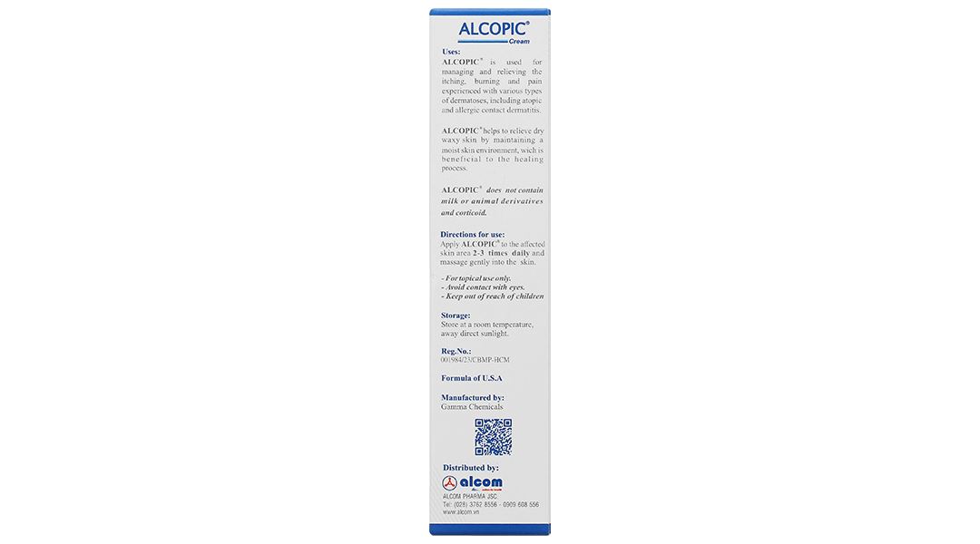 Kem Alcopic giảm cảm giác ngứa, rát, đau do viêm da cơ địa tuýp 40ml - 14