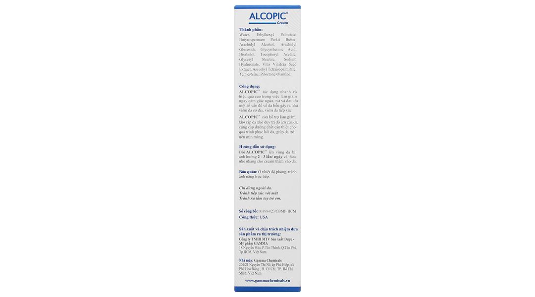 Kem Alcopic giảm cảm giác ngứa, rát, đau do viêm da cơ địa tuýp 40ml - 15