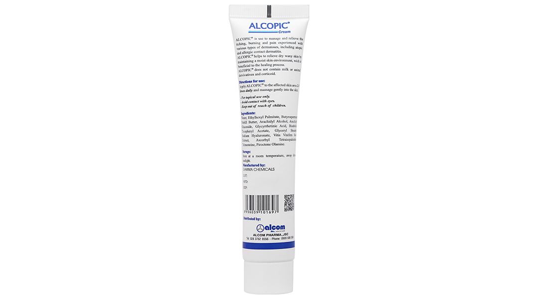Kem Alcopic giảm cảm giác ngứa, rát, đau do viêm da cơ địa tuýp 40ml - 17