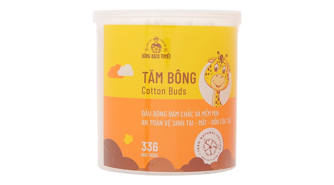 Tăm bông trẻ em Bông Bạch Tuyết đầu tròn