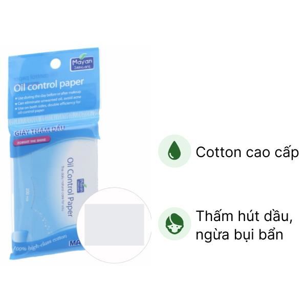 Giấy thấm dầu Mayan hút nhờn, cặn bã nhờn gói 200 tờ