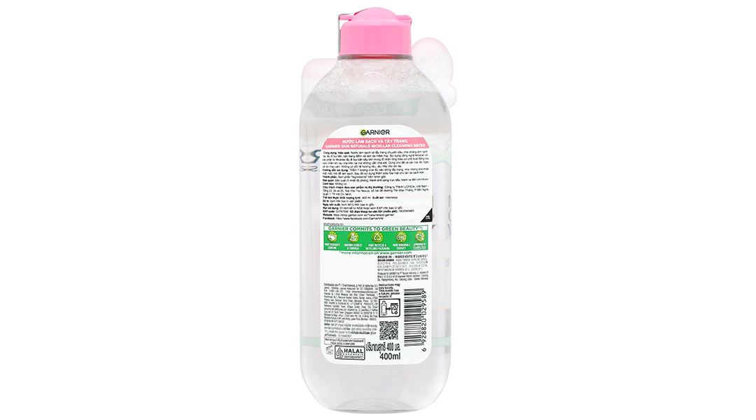 Nước tẩy trang Garnier All in 1 giúp làm sạch sâu cho da nhạy cảm