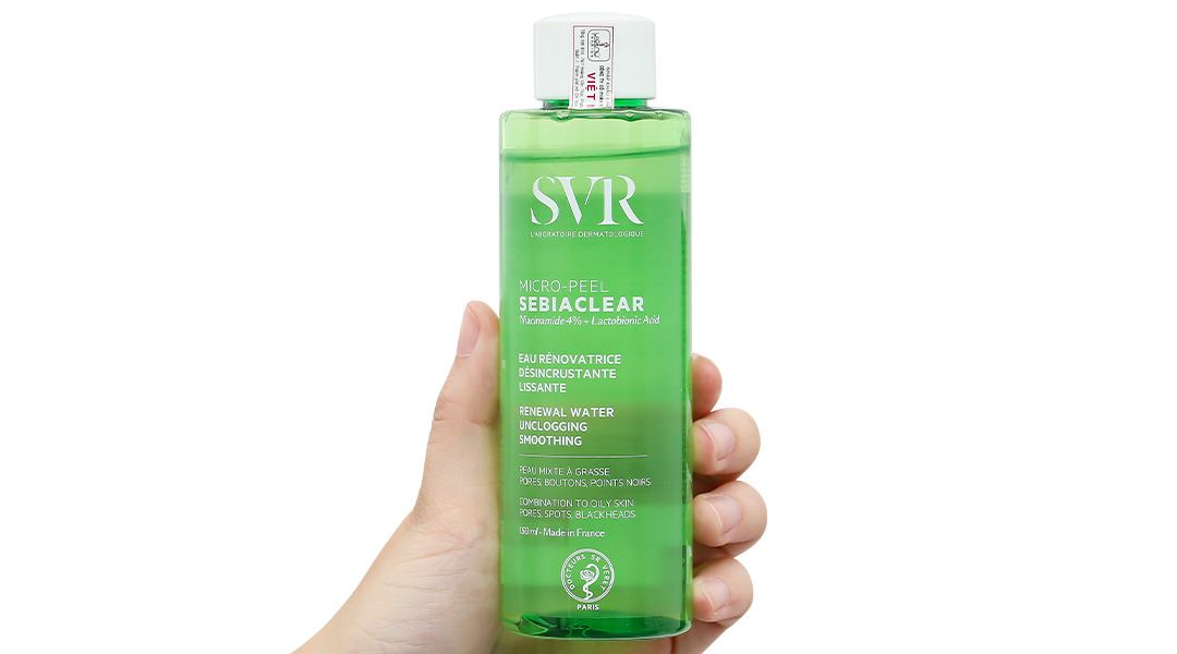 Nước tẩy trang SVR Sebiaclear Micro Peel cho da dầu, mụn