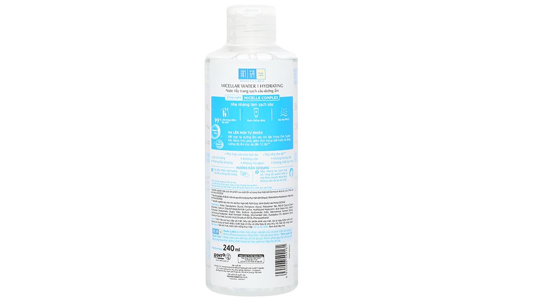 Nước tẩy trang Hada Labo Micellar Water Hydrating làm sạch sâu