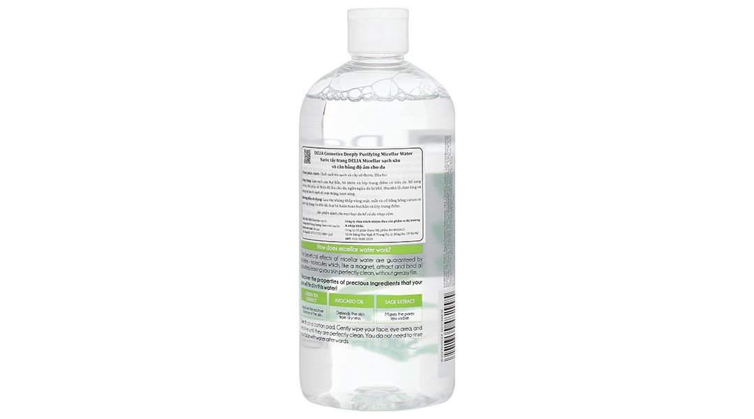 Nước tẩy trang Delia Cosmetics Deeply Purifying Micellar Water