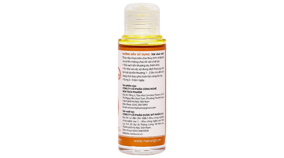 Xịt vết thương Nacurgo bảo vệ, tái tạo da, ngừa vi khuẩn (1 chai x 30ml) - 9