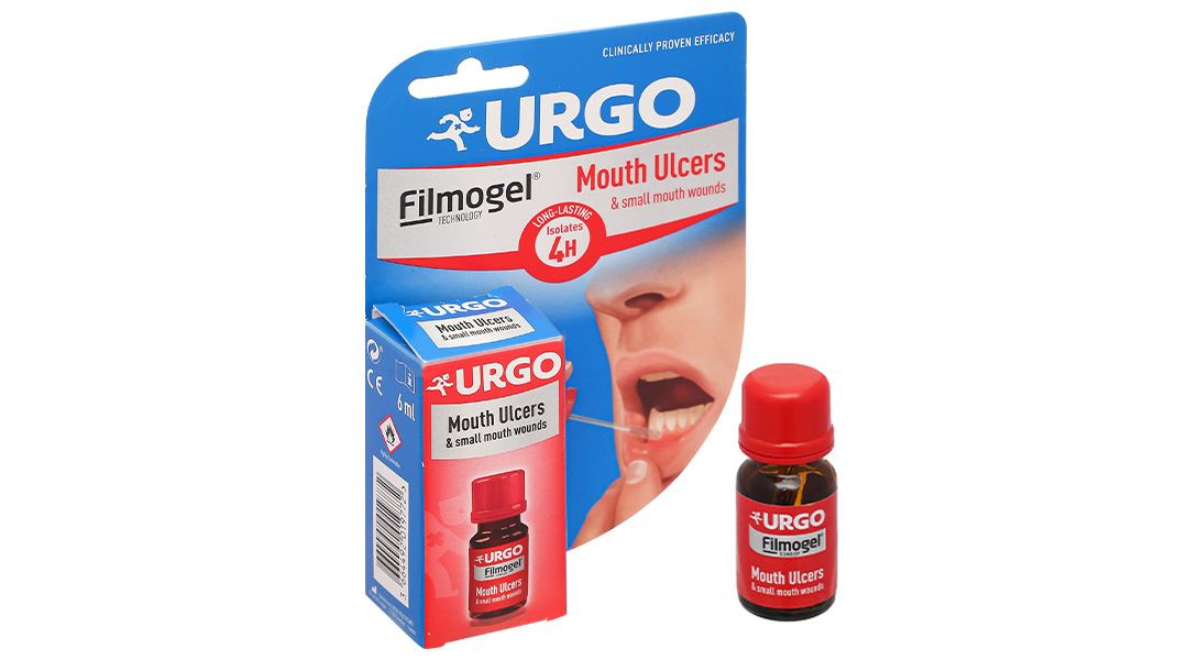 Gel bôi Urgo Mouth Ulcers hỗ trợ giảm nhiệt miệng