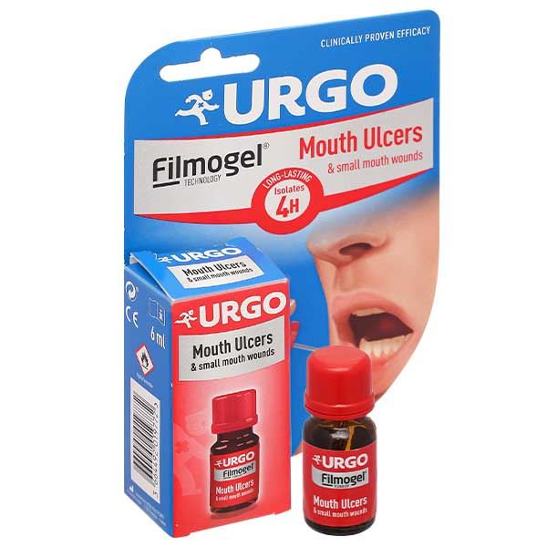 Gel bôi Urgo Mouth Ulcers hỗ trợ giảm nhiệt miệng chai 6ml
