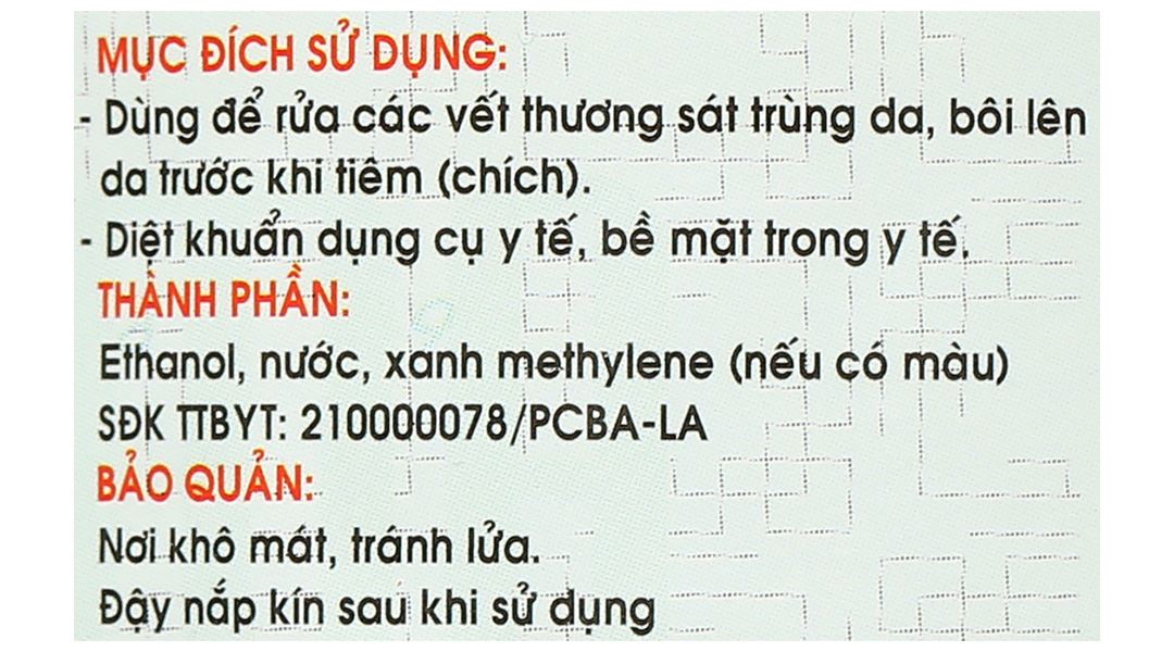 Cồn 70 độ Bidophar