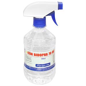 Cồn 70 độ Bidophar chai 500ml