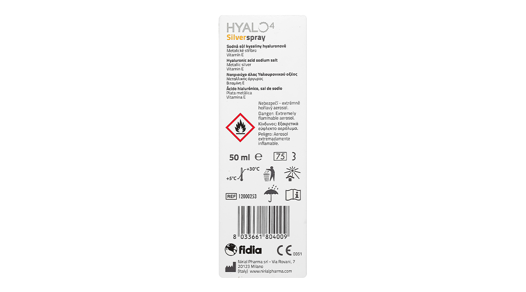 Chai xịt Hyalo4 Silver Spray hỗ trợ điều trị vết thương