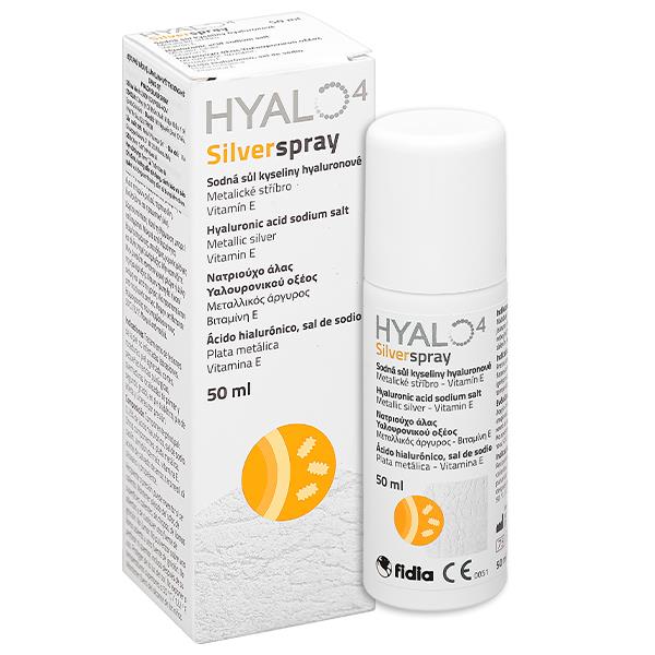 Chai xịt Hyalo4 Silver Spray hỗ trợ điều trị vết thương (1 chai x 50ml)