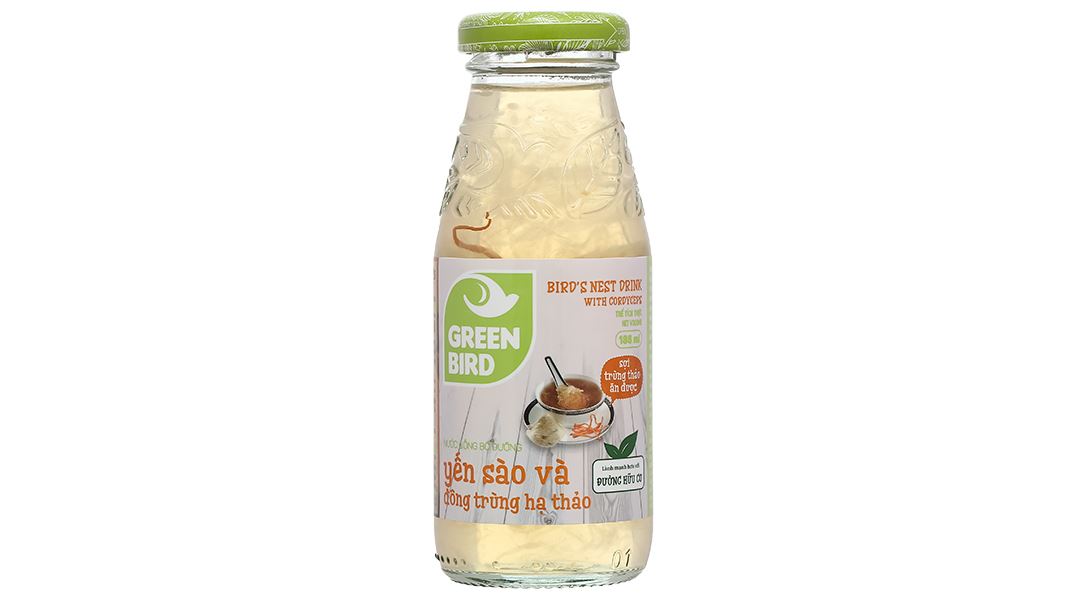 Nước yến sào và đông trùng hạ thảo Green Bird