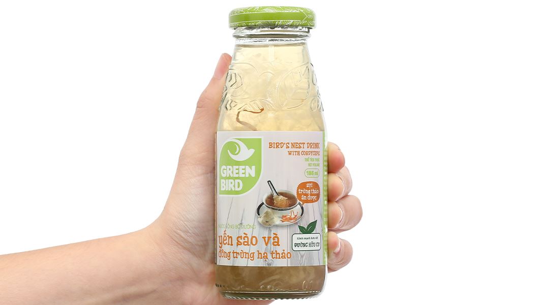Nước yến sào và đông trùng hạ thảo Green Bird