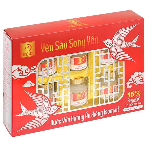 Yến Song Yến Isomalt Hộp 6 Lọ 70Ml