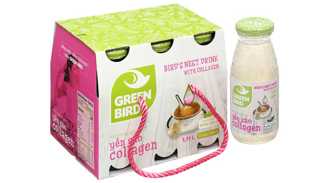 Nước Yến Collagen Green Bird Nutrinest