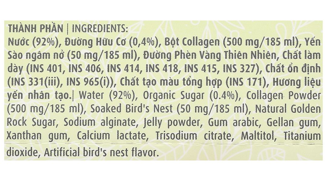 Nước Yến Collagen Green Bird Nutrinest