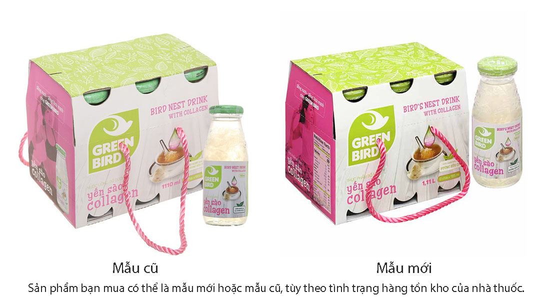 Nước Yến Collagen Green Bird Nutrinest