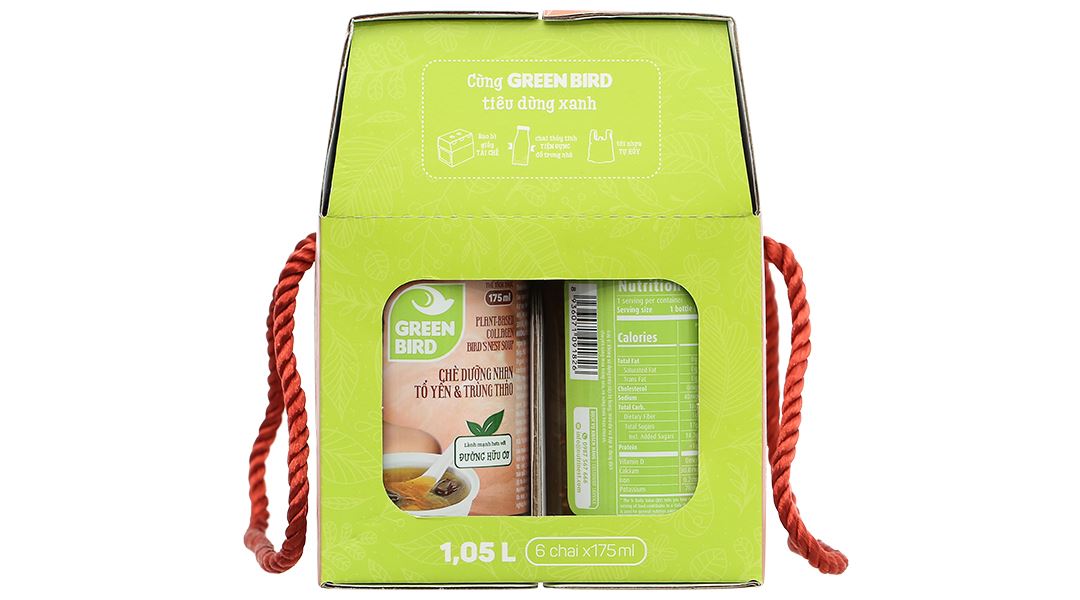 Chè dưỡng nhan Tổ Yến và Trùng Thảo Green Bird Nutrinest