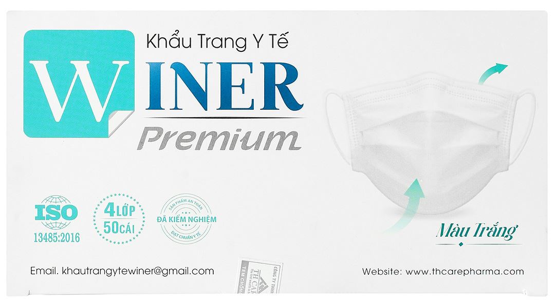 Khẩu trang y tế Winer 4 lớp màu trắng