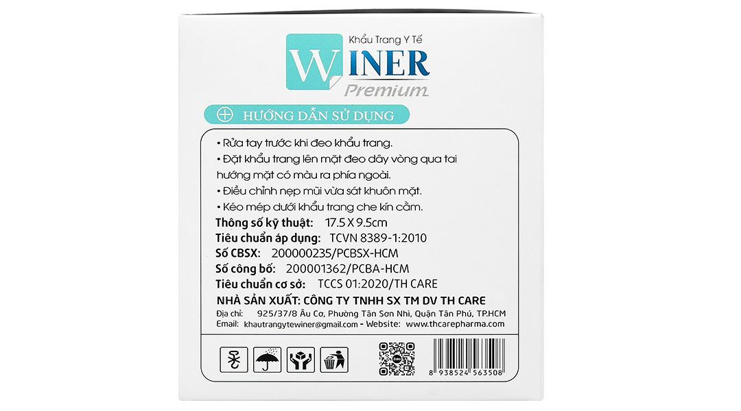 Khẩu trang y tế Winer 4 lớp màu trắng