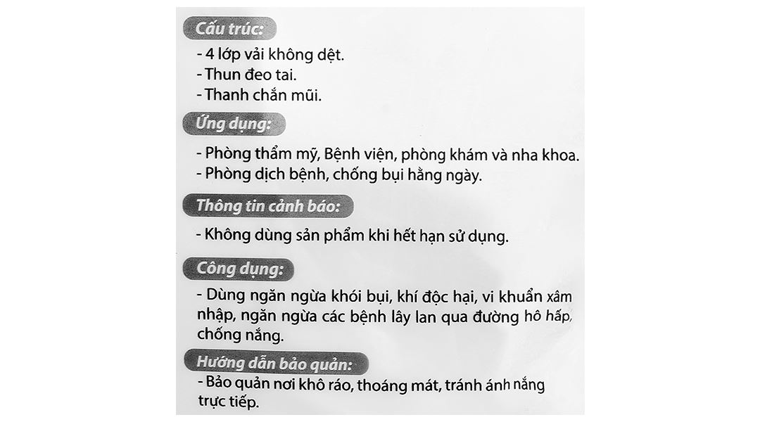 Khẩu trang y tế Winer 9Amask 4 lớp màu trắng