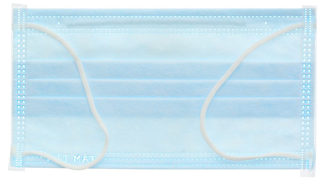 Khẩu trang y tế Tâm Tâm 4 lớp màu xanh