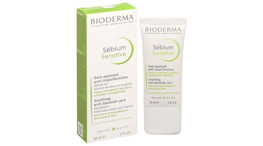 Kem Bioderma Sébium Sensitive làm dịu da, giảm mụn viêm