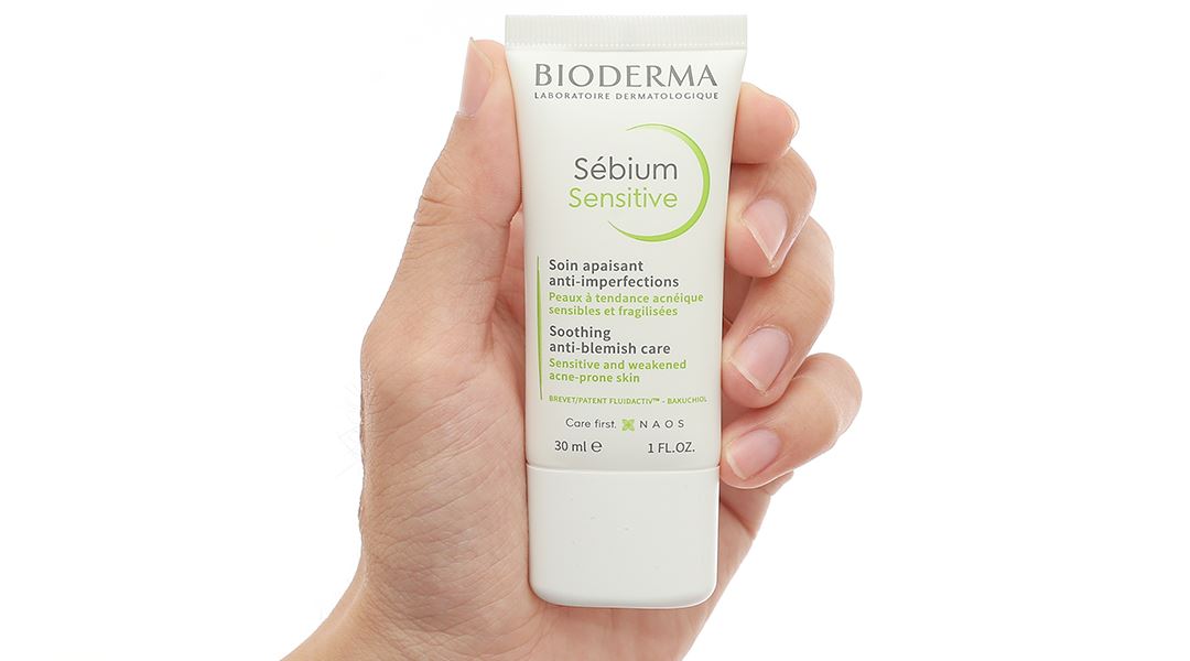 Kem Bioderma Sébium Sensitive làm dịu da, giảm mụn viêm