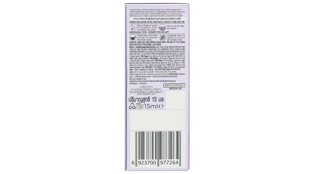 Serum L'Oréal Paris Revitalift Hyaluronic Acid 1.5% cấp ẩm, sáng da