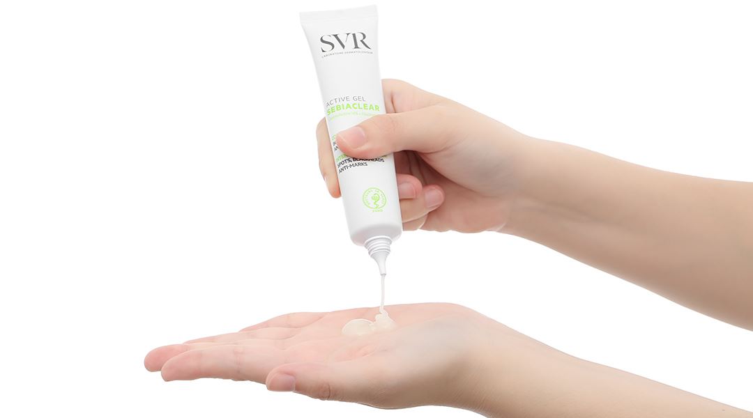 Gel SVR Sebiaclear Active Gel giảm mụn, mờ vết thâm, giảm bóng nhờn