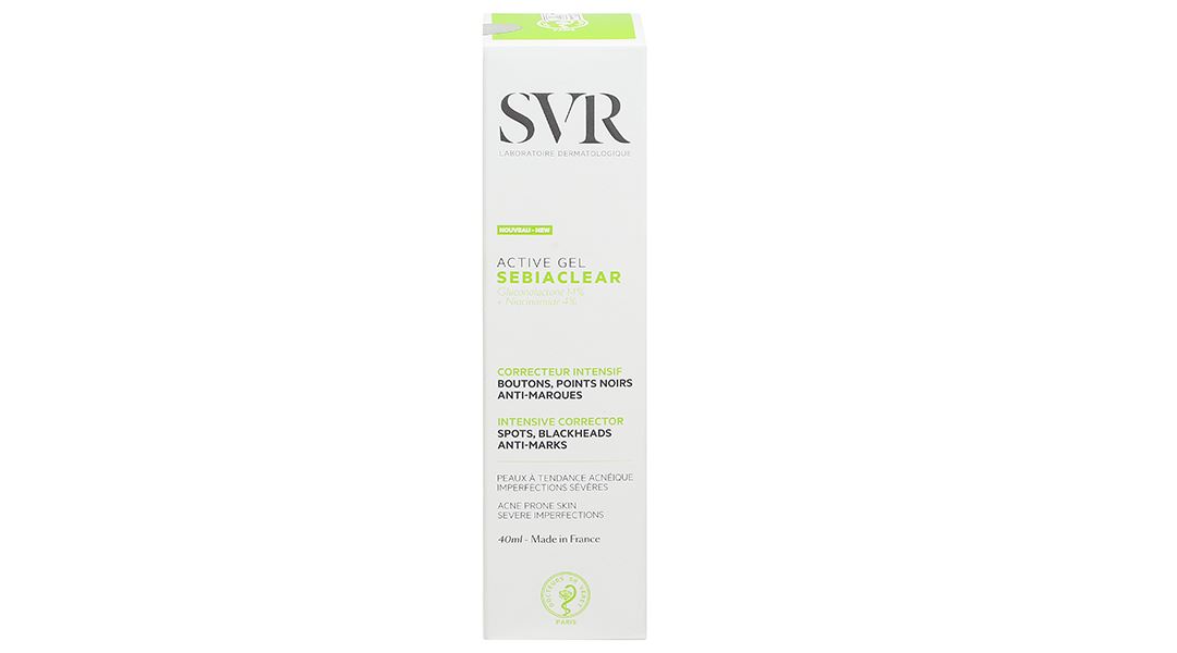 Gel SVR Sebiaclear Active Gel giảm mụn, mờ vết thâm, giảm bóng nhờn
