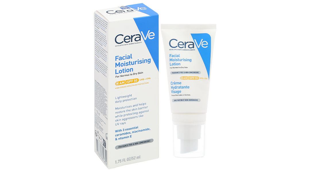 Sữa dưỡng ẩm ban ngày CeraVe Facial Moisturising Lotion AM SPF50