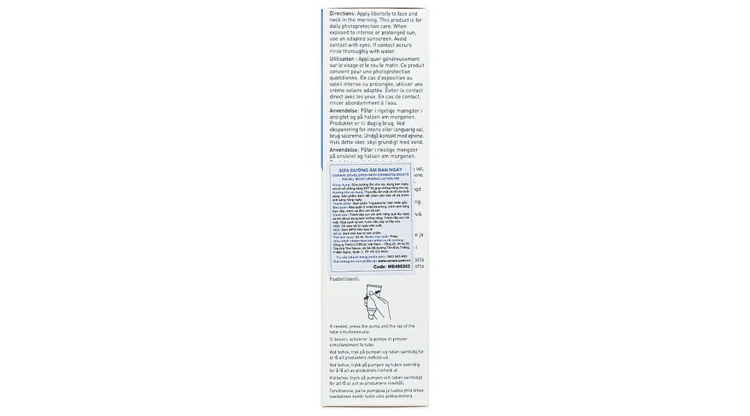 Sữa dưỡng ẩm ban ngày CeraVe Facial Moisturising Lotion AM SPF50