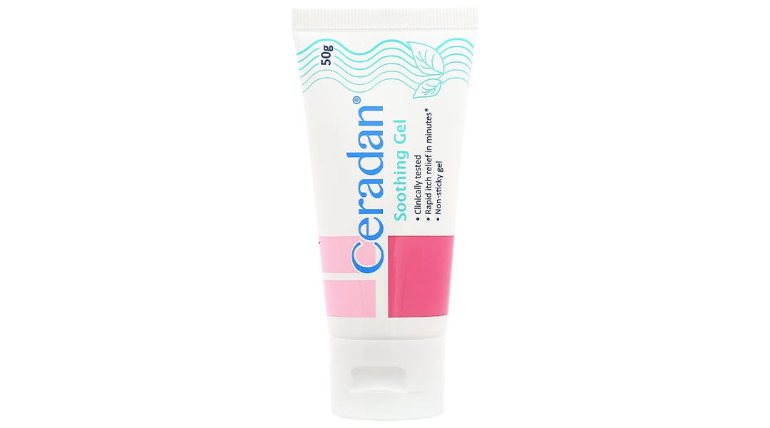 Gel Ceradan Soothing làm dịu vùng da ngứa, mẩn đỏ